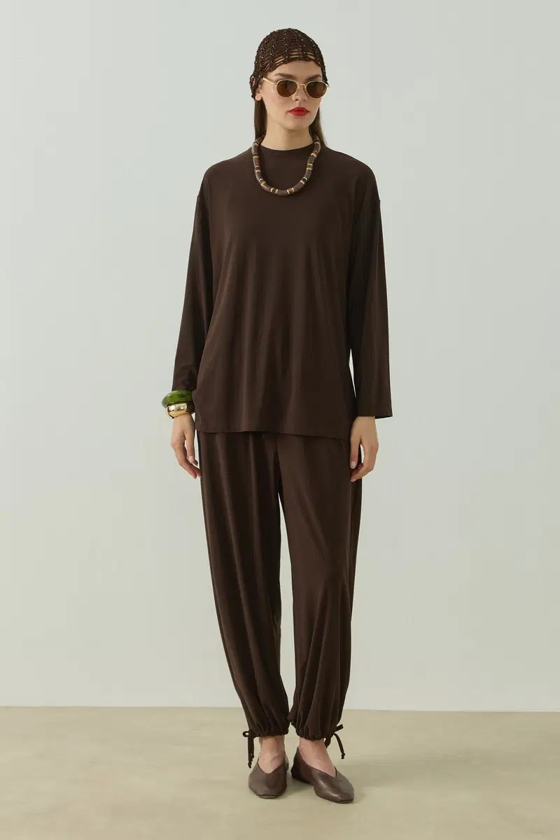 Qanu Alya T-shirt Kahverengi