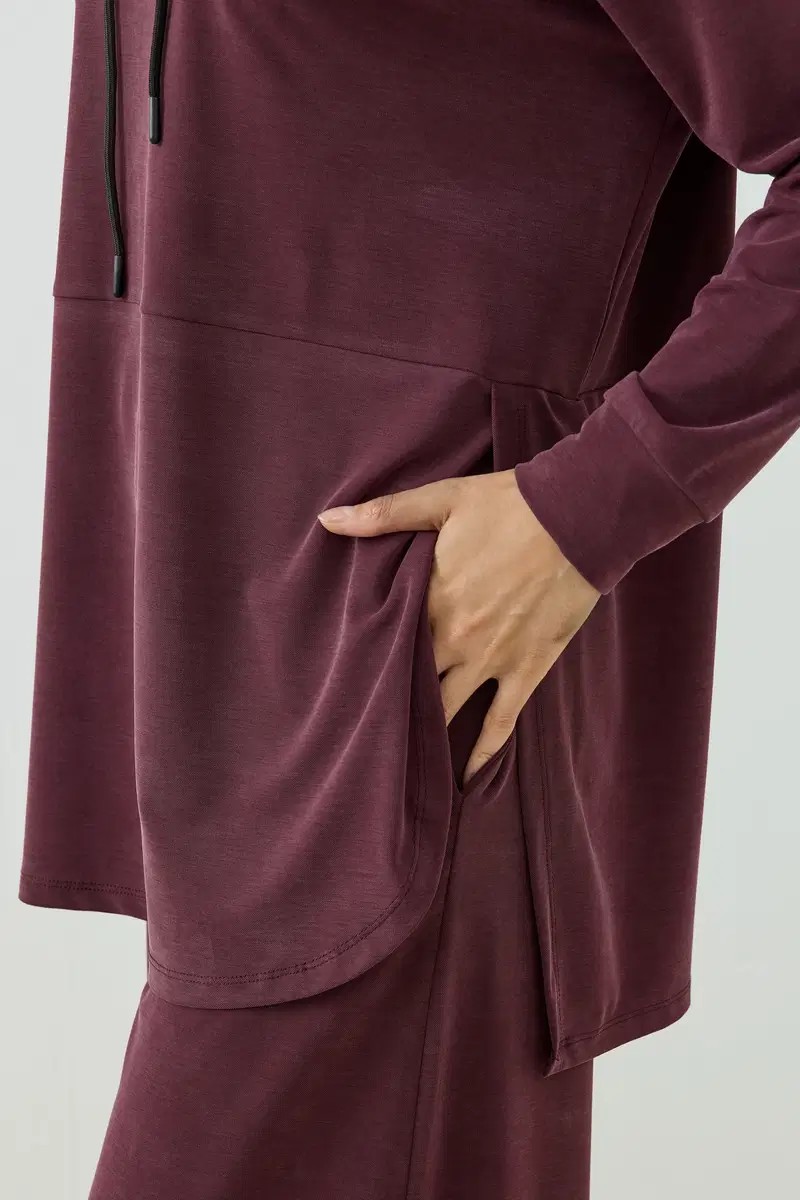 Qanu Flexel Modal Takım Mürdüm