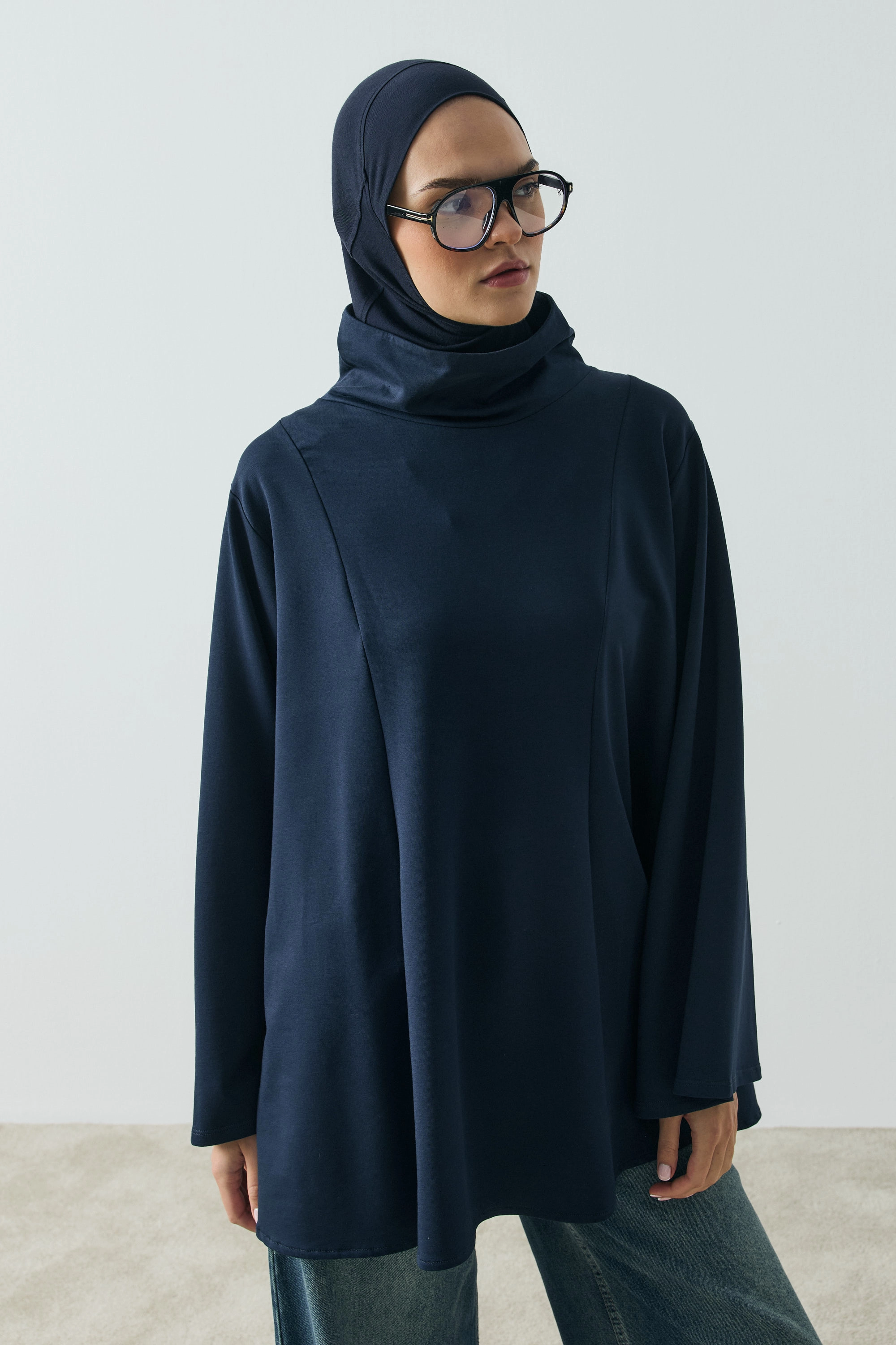 Qanu Katia Tunik Lacivert