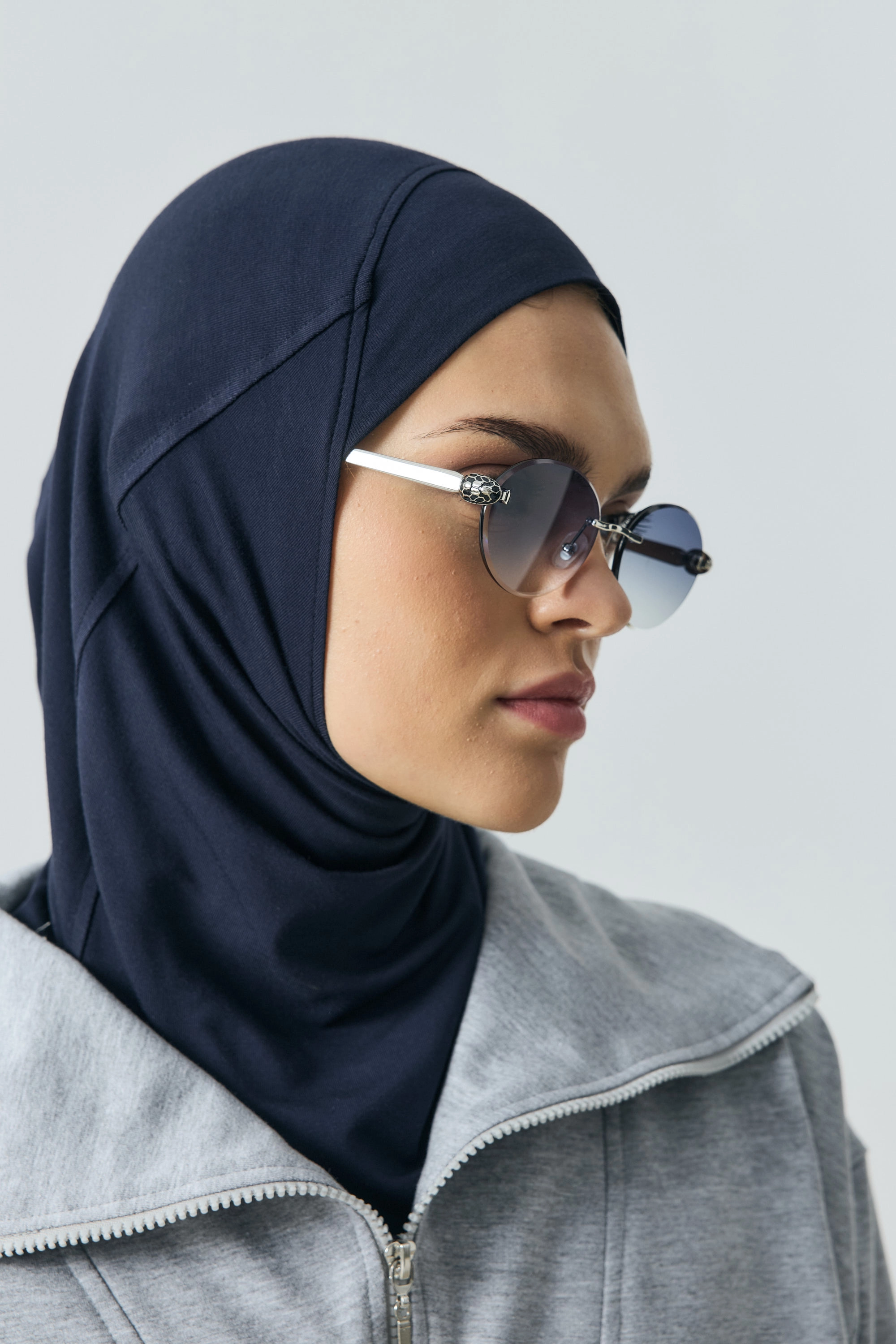 Qanu Leila Viskon Bone Lacivert