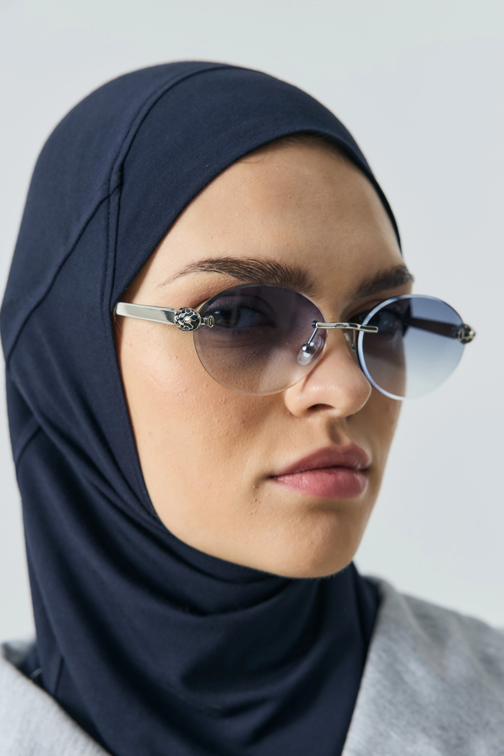 Qanu Leila Viskon Bone Lacivert