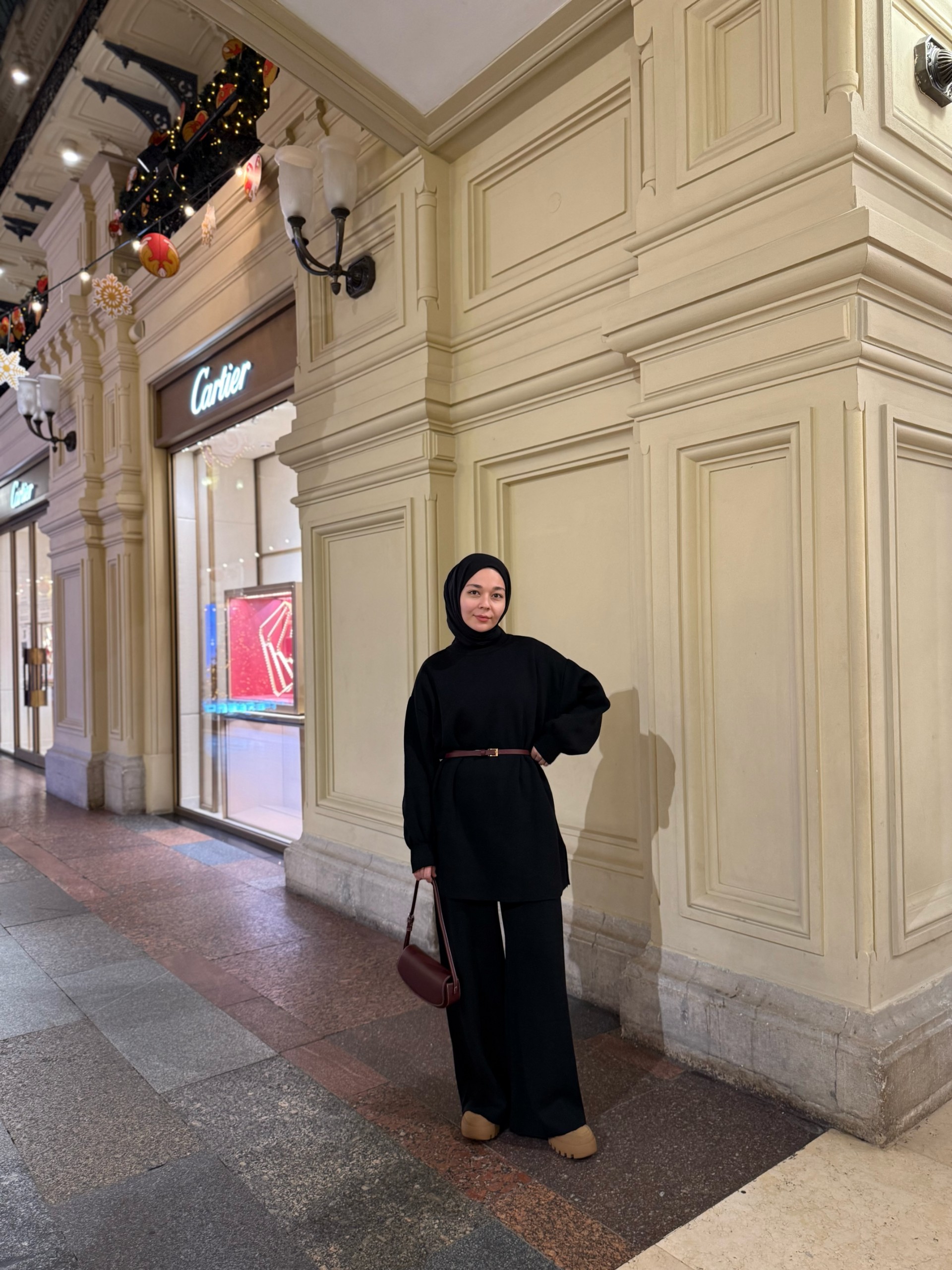 Qanu Manolya Triko Takım Siyah