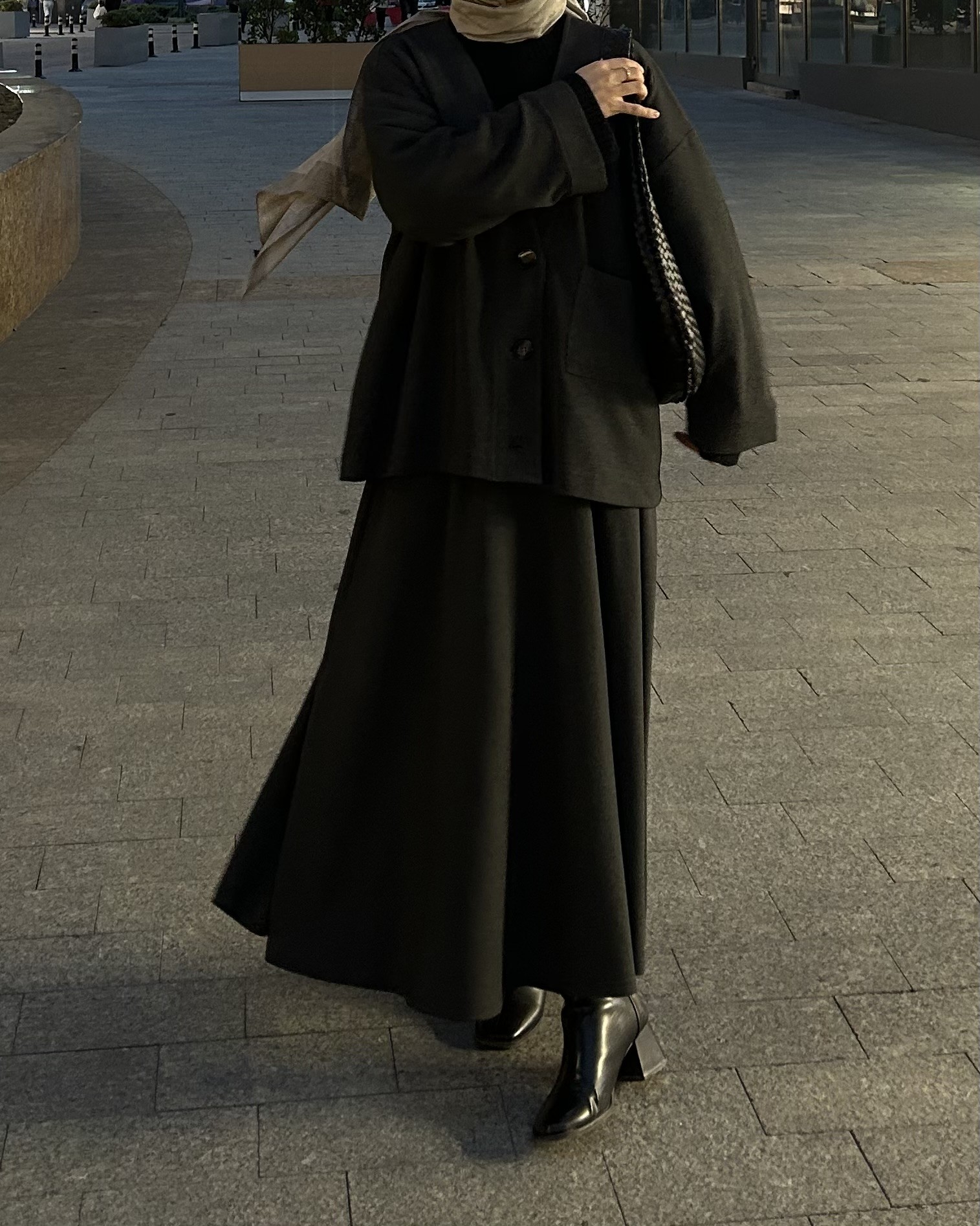 Qanu Maria Etek Gri 