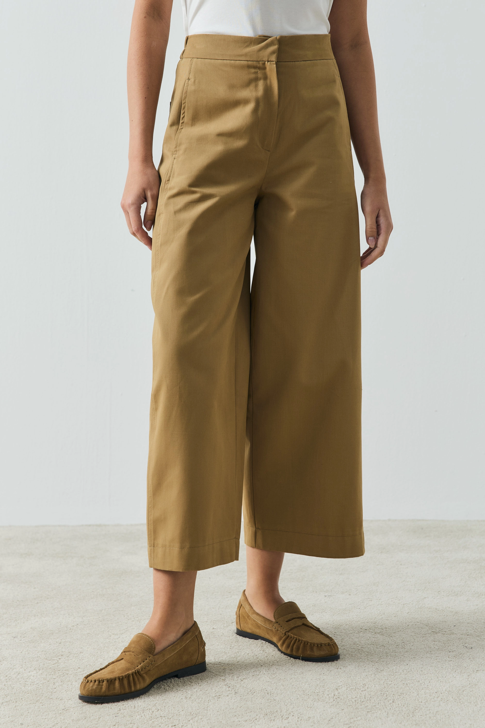 Qanu Mila Barrel Pantolon Camel 