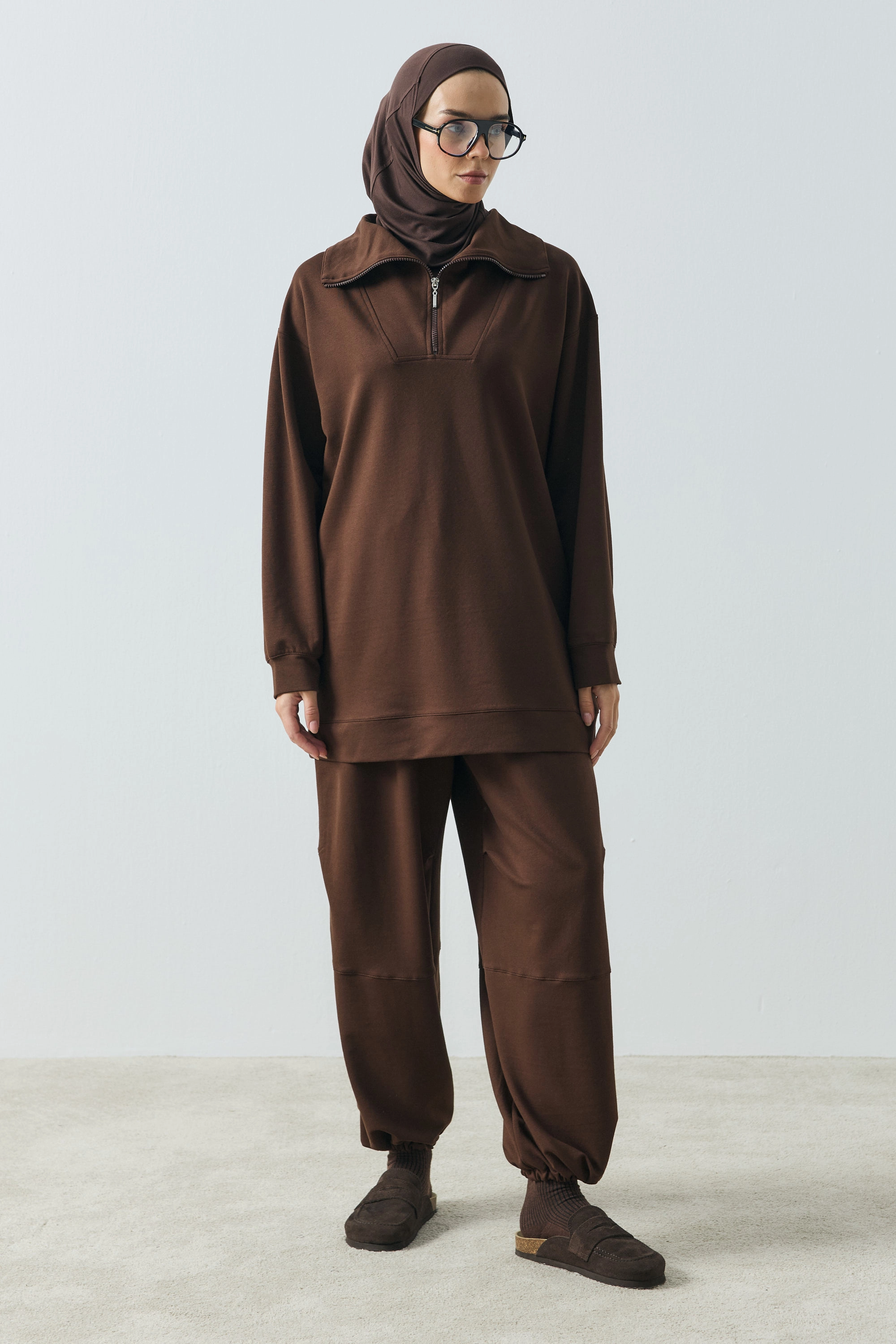 Qanu Nivo Jogger Pantolon Kahverengi