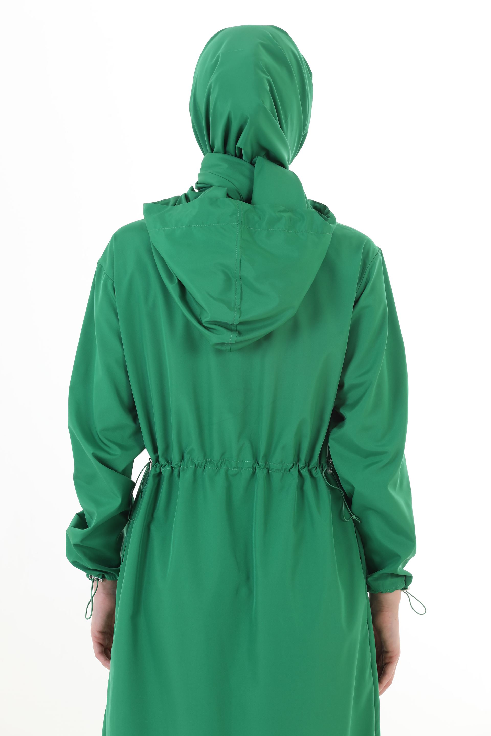 Qanu Uzun Tesettür Mayo 3'lü Set Yesil