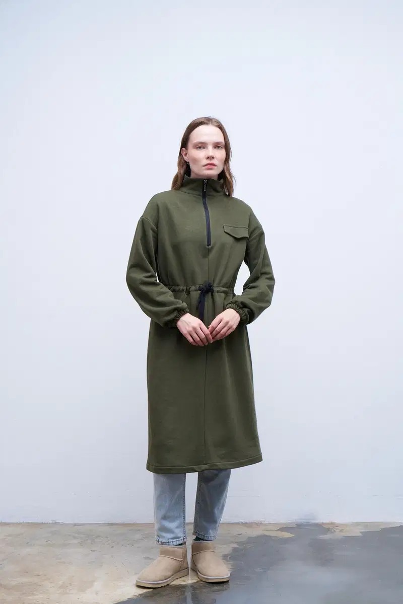 Qanu Tünelli Sweatshirt Yeşil 