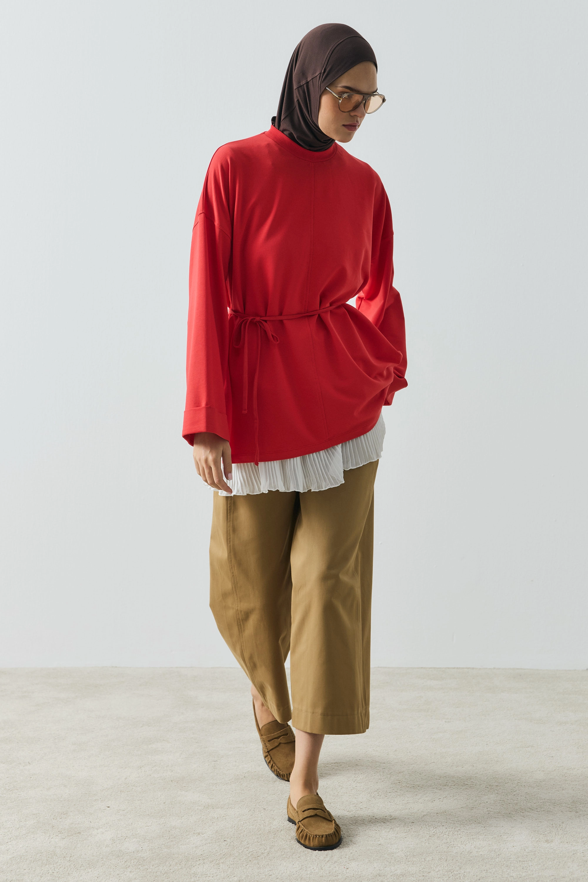 Qanu Viona Sweatshirt Kırmızı