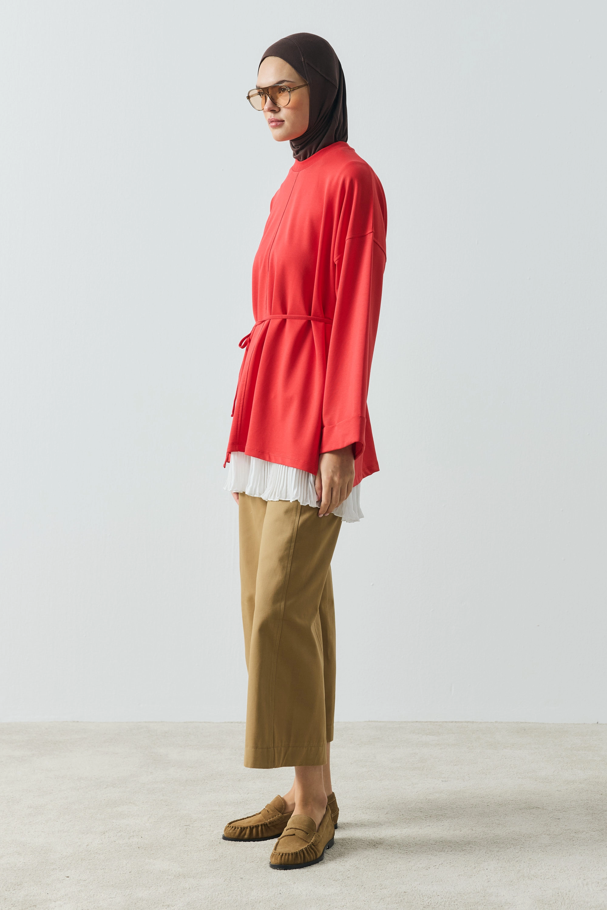 Qanu Viona Sweatshirt Kırmızı