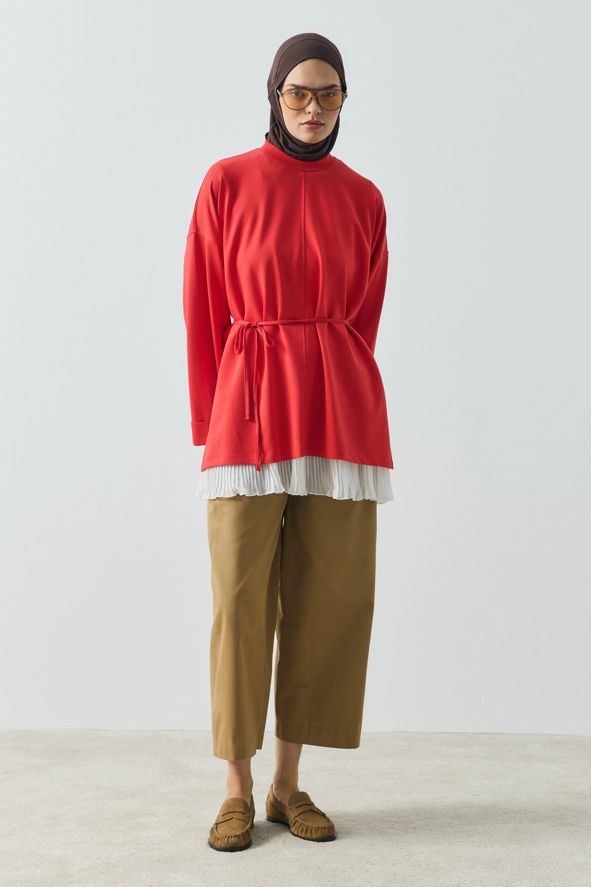 Qanu Viona Sweatshirt Kırmızı
