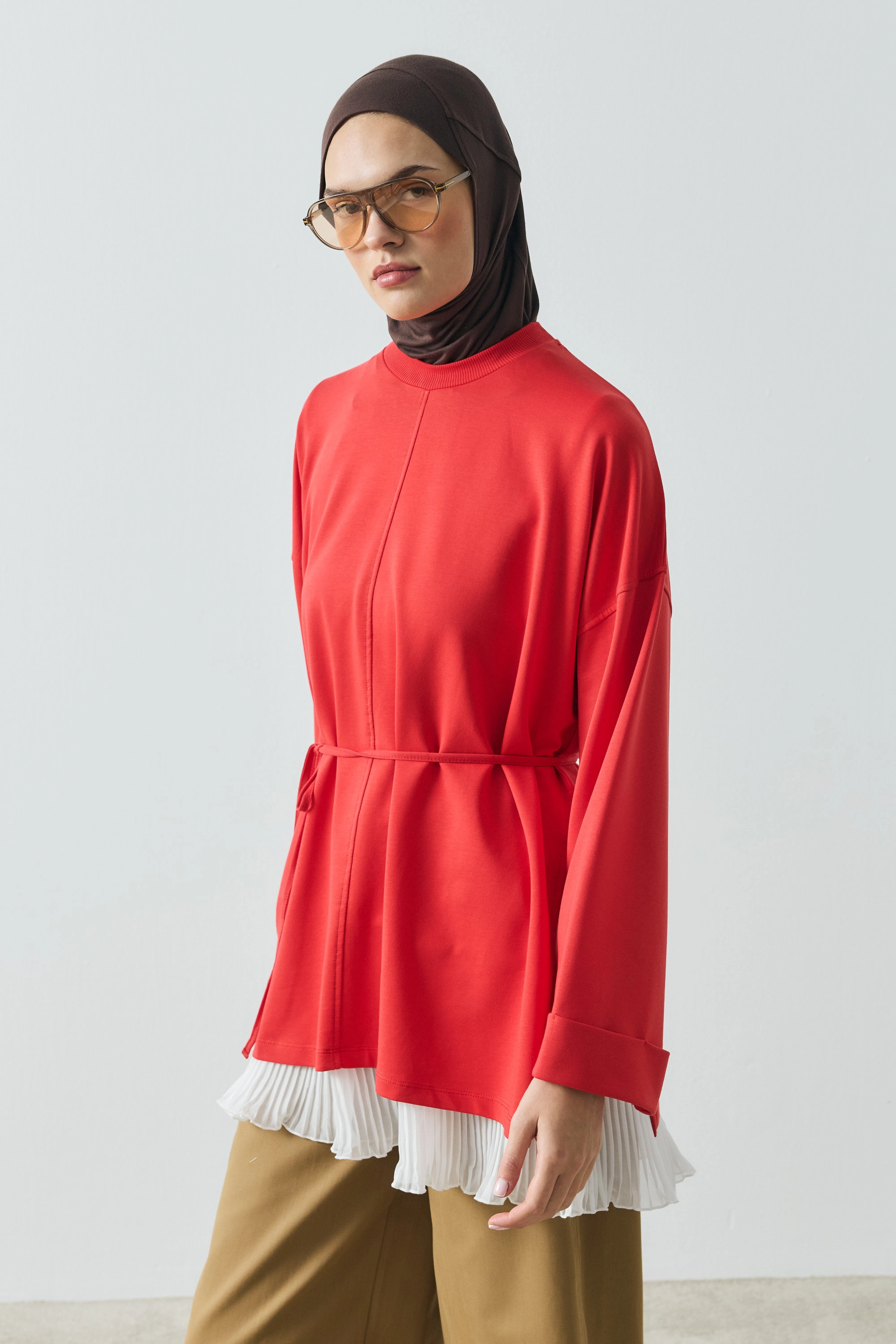 Qanu Viona Sweatshirt Kırmızı